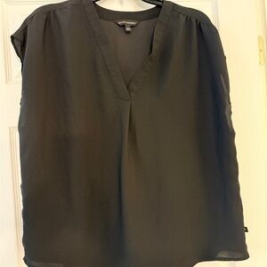 Banana Republic Black V-Neck Blouse